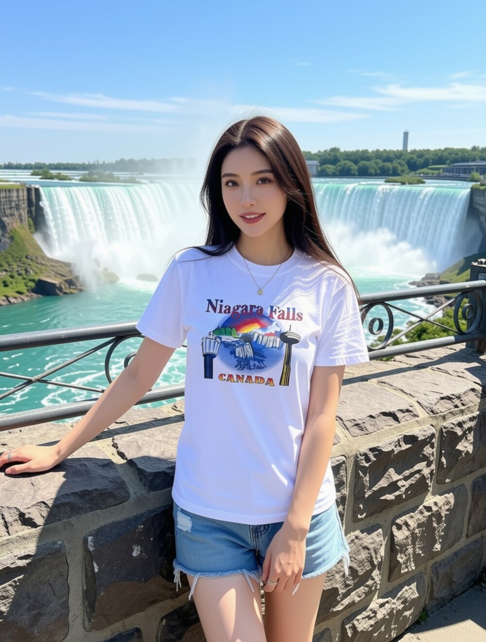 Vintage 90’s Niagara Falls Canada Tshirt Sz 21 X 26.5